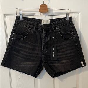 One Teaspoon Black Denim Shorts